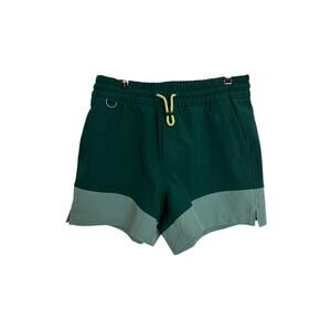 Old Navy StretchTech Go-H2O Shorts Womens Small Green Colorblock 4.5" Inseam